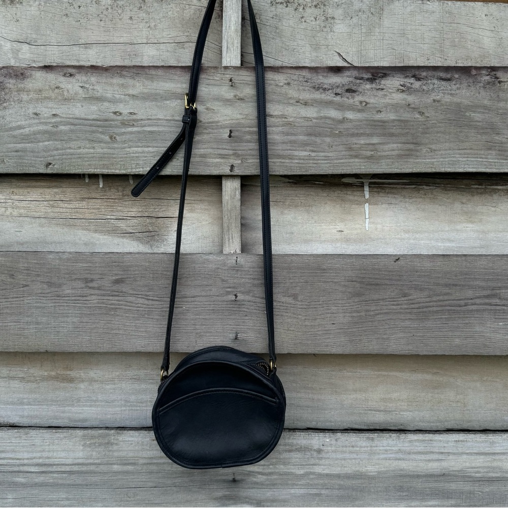Vintage Coach Canteen Black Crossbody Bag